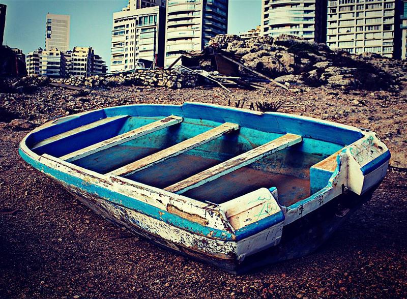 It has done enough. ..  abonded  boat  beirut  Lebanon  sea ...