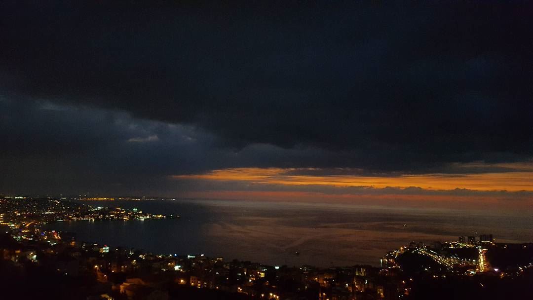 It's getting dark Lebanon 🌫 (Jounieh Bay)