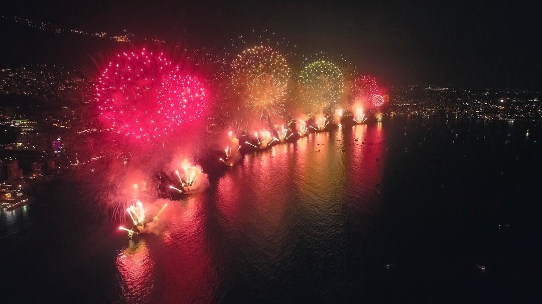 Jounieh Fireworks 💥  jounieh  livelovejounieh  livelovelebanon  lebanon ... (Casino du Liban)