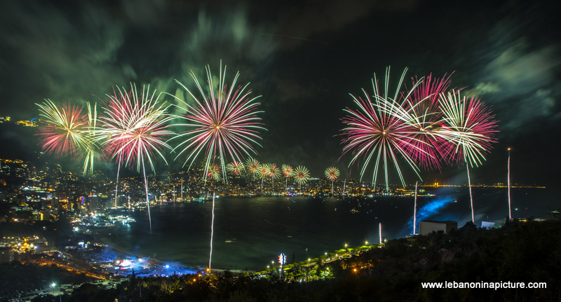 Jounieh International Festival 2018 - Fireworks Pictures (Jounieh Bay)