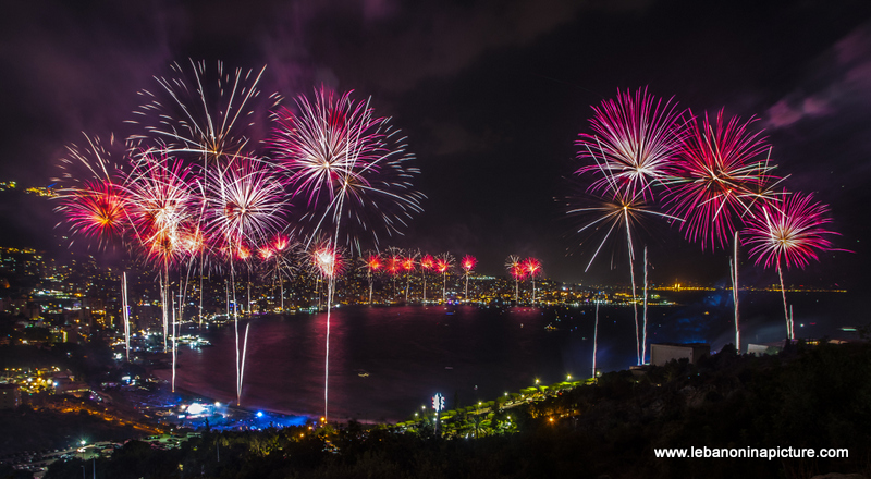 Jounieh International Festival 2018 - Fireworks Pictures (Jounieh Bay)