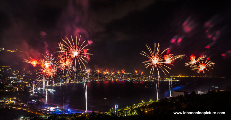 Jounieh International Festival 2018 - Fireworks Pictures (Jounieh Bay)