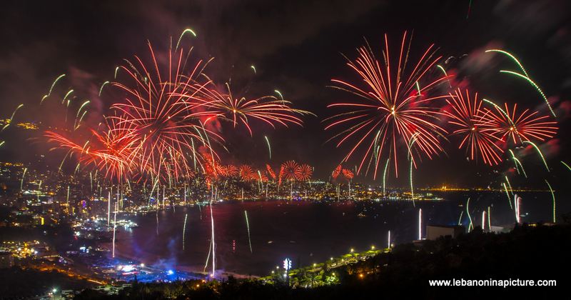 Jounieh International Festival 2018 - Fireworks Pictures (Jounieh Bay)