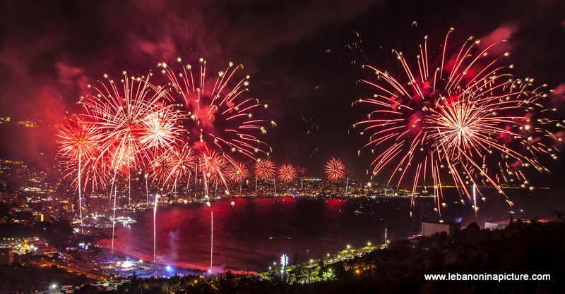 Jounieh International Festival 2018 - Fireworks Pictures (Jounieh Bay)