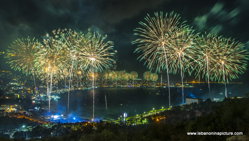 Jounieh International Festival 2018 - Fireworks Pictures (Jounieh Bay)