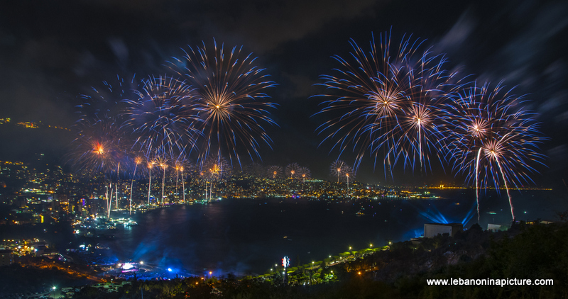 Jounieh International Festival 2018 - Fireworks Pictures (Jounieh Bay)