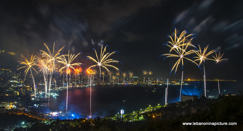 Jounieh International Festival 2018 - Fireworks Pictures (Jounieh Bay)