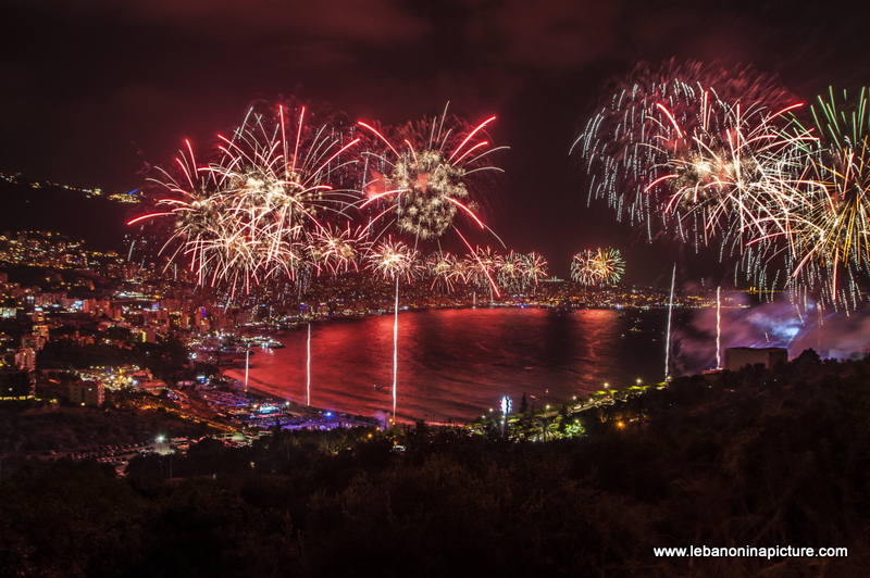 Jounieh International Festival 2018 - Fireworks Pictures (Jounieh Bay)