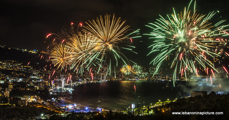 Jounieh International Festival 2018 - Fireworks Pictures (Jounieh Bay)