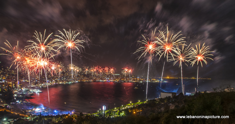 Jounieh International Festival 2018 - Fireworks Pictures (Jounieh Bay)