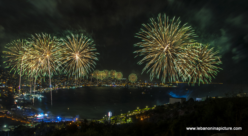 Jounieh International Festival 2018 - Fireworks Pictures (Jounieh Bay)