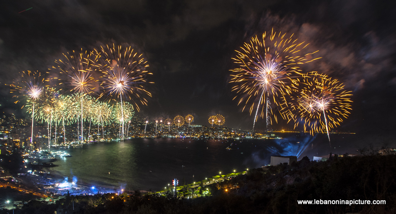 Jounieh International Festival 2018 - Fireworks Pictures (Jounieh Bay)