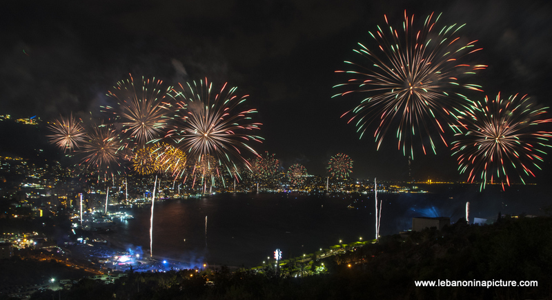 Jounieh International Festival 2018 - Fireworks Pictures (Jounieh Bay)