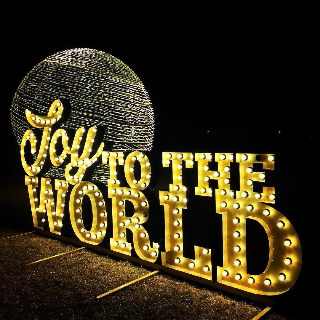  joy world Christmas spirit lights decoration Byblos Lebanon...