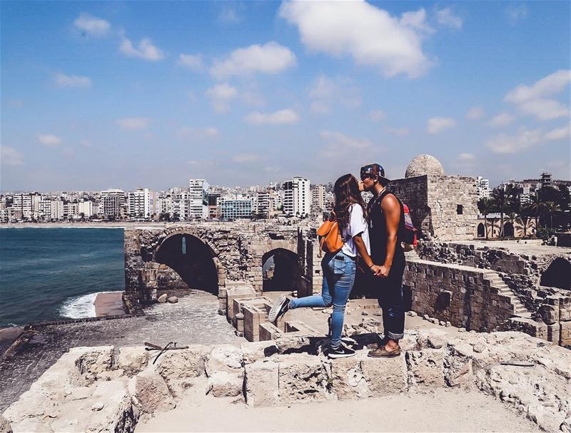 King and Queen in their castle 👑📍 Saida  Lebanon  🇱🇧 (Sidon Sea Castle)