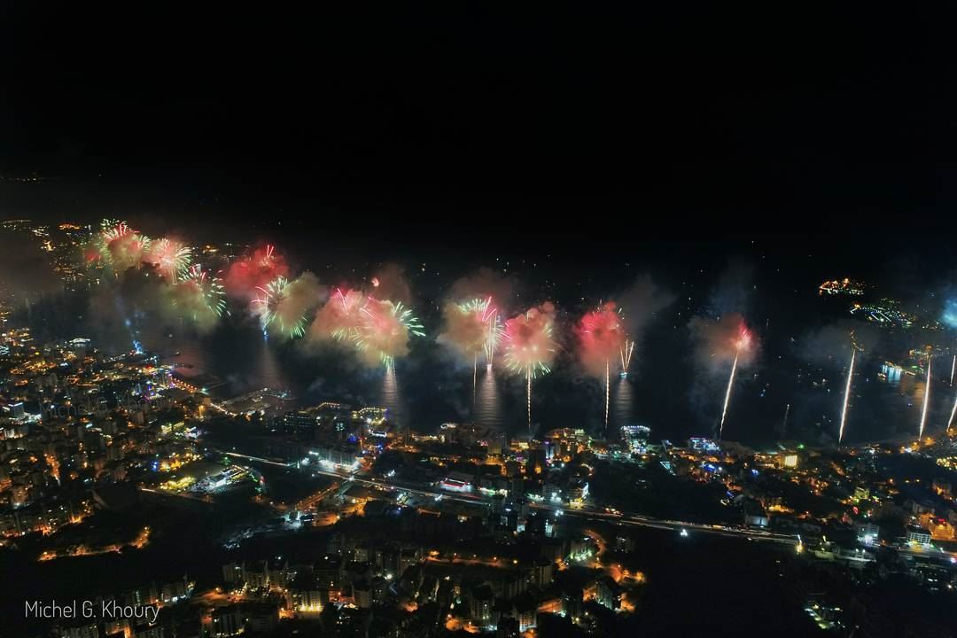 L E B A N O N ❤Jounieh Fireworks @livelovejounieh @jounieh_international_f