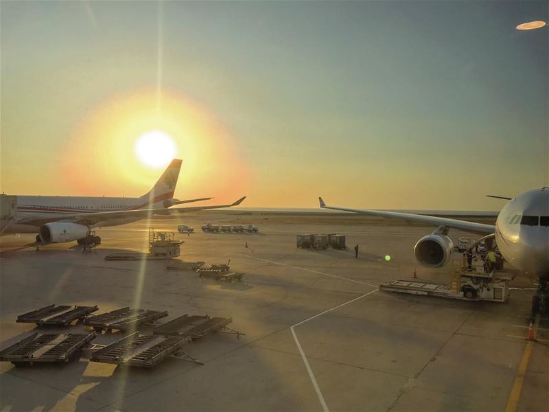 Ladies and gentlemen, please take your seats and fasten your... (Beirut–Rafic Hariri International Airport)