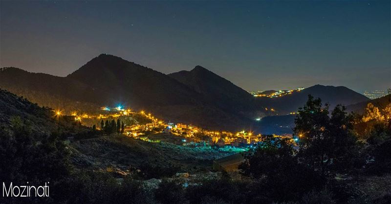  lebanese ptk_lebanon nights nightshot nightlife village mountains... (Kfarhouna - Jezzine)