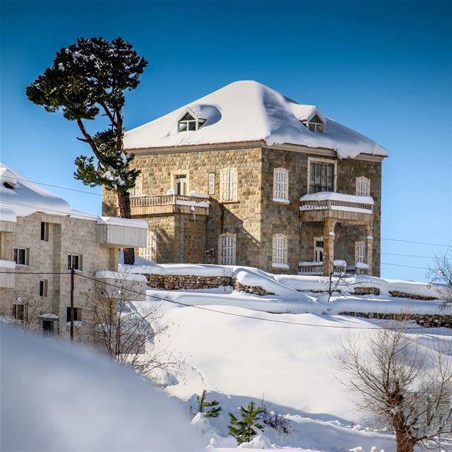  Lebanon  Bcharre  Snow  Winter  Mountain  House  Sky  Nature  White ...