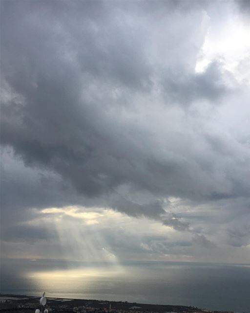  lebanon  beirut  nature  sky  clouds  sea  winter  storm  light  heaven ...