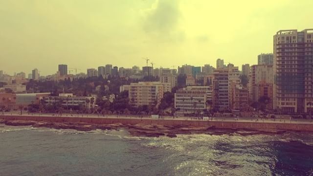 Lebanon from the Sky series; Beirut mornings  mylebanon  mybeirut  beirut ... (Ein Mrayse)