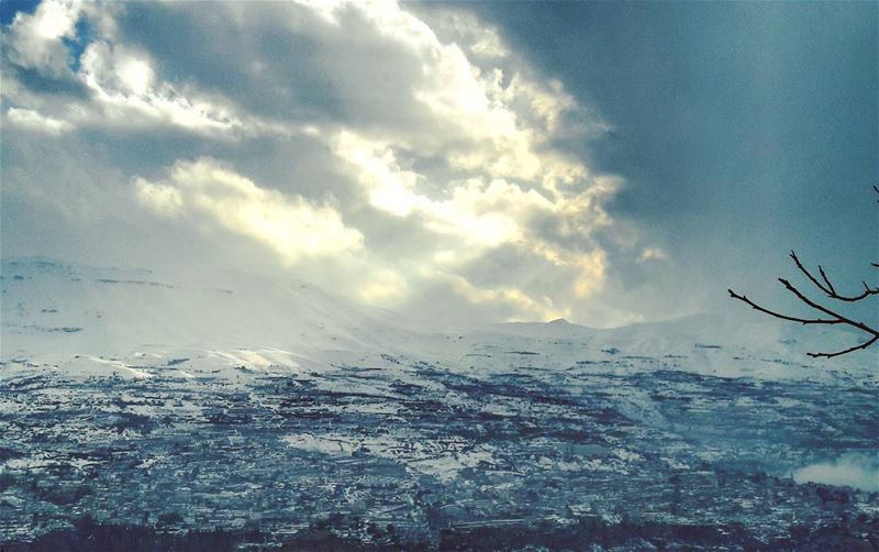 ❄❄❄  Lebanon  Lebanese   Bsharri  village   landscape  Clouds  Snow  ... (Bcharri, Liban-Nord, Lebanon)