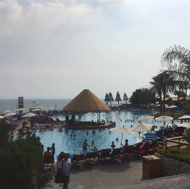  lebanon  mediterranean  pool  summer  igers  instalike  whatsuplebanon ... (Palapas Beach & Resort)