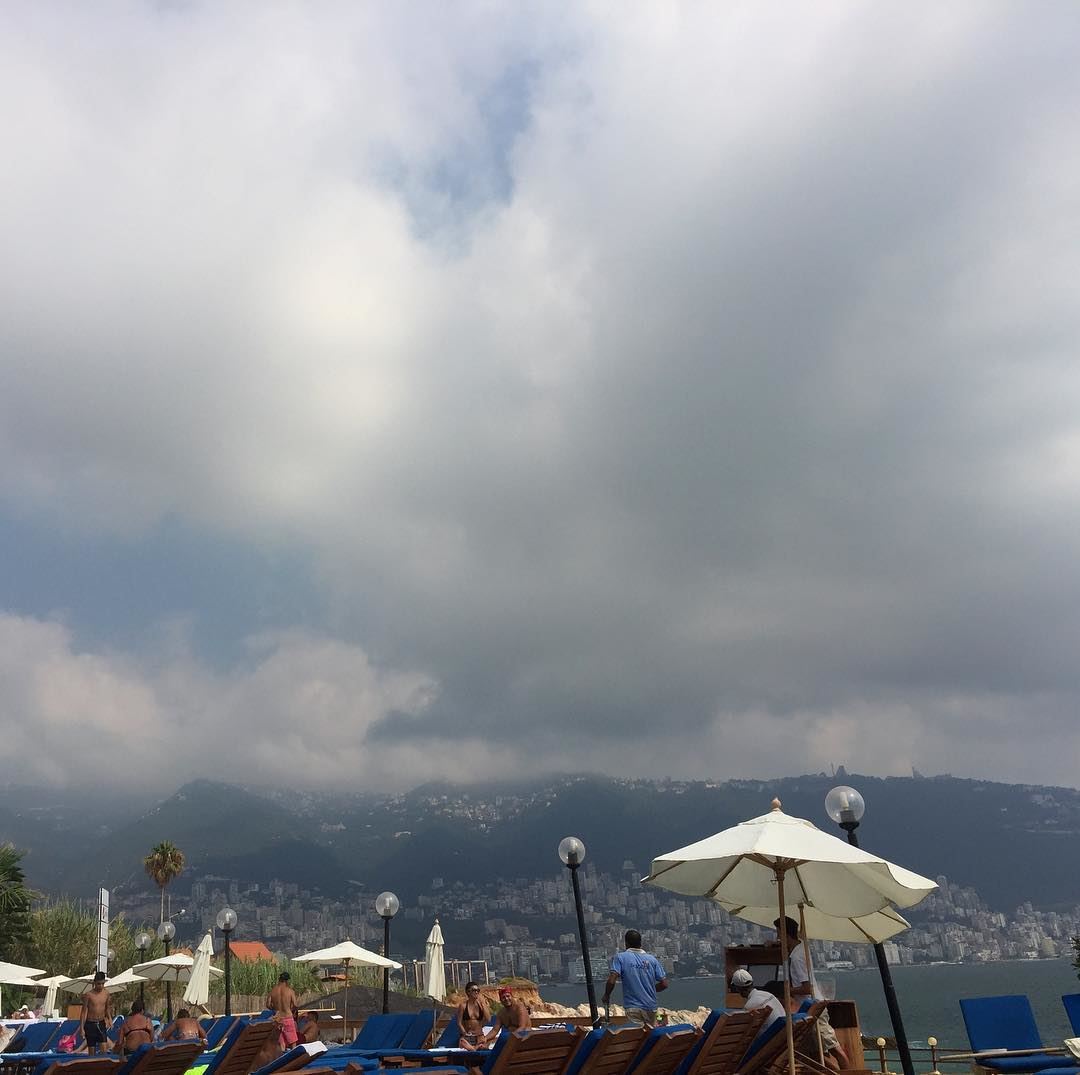  lebanon  mountains  clouds  beach  jounieh  beautiful  beautifulview ... (Palapas Beach & Resort)