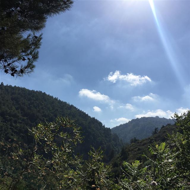  lebanon  nature  sky  sunrays ... (شلالات الزرقاء -بعقلين)