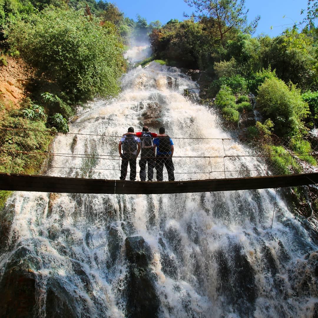 Let the river be your guide🌲🌲🌲🌲🌲🌲🌲🌲🌲🌲🌲.Follow @PROMAXSPORTS... (Ouyoun El Samak Waterfalls)