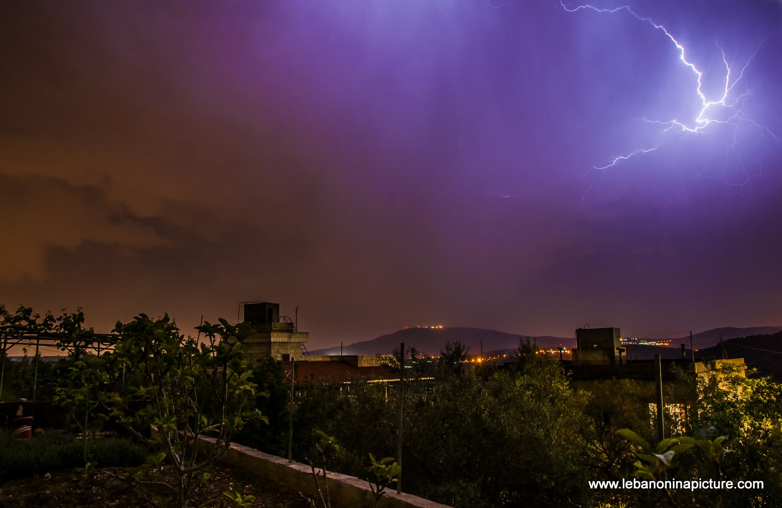 Lighting Strikes at the Eastern Easter Holiday (Yaroun, South Lebanon)