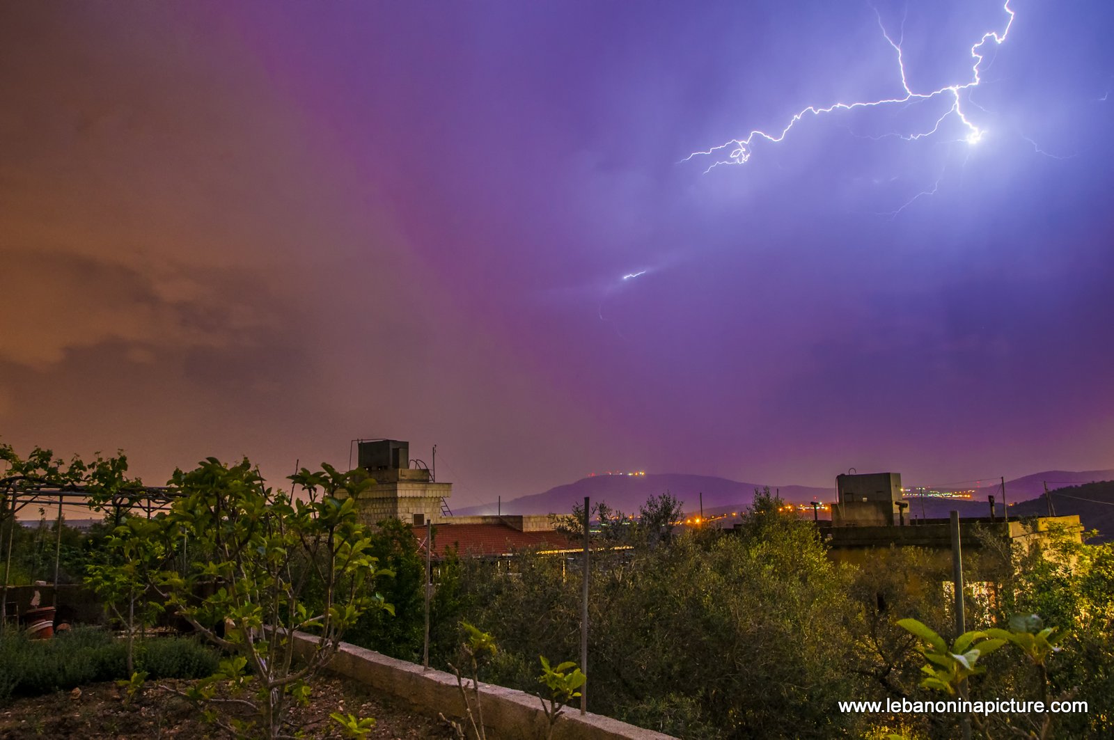 Lighting Strikes at the Eastern Easter Holiday (Yaroun, South Lebanon)