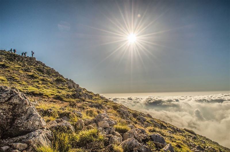 Little people above the  clouds 🔝........... Lebanon ... (Al Knaysah, Mont-Liban, Lebanon)