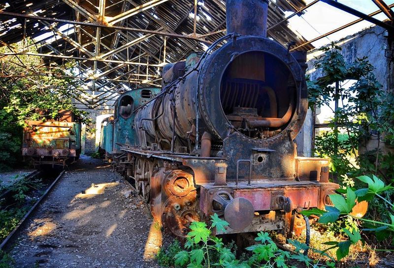 Long rides often lead to magnificent abandoned places! 🚂🏍 ... (Tripoli, Lebanon)