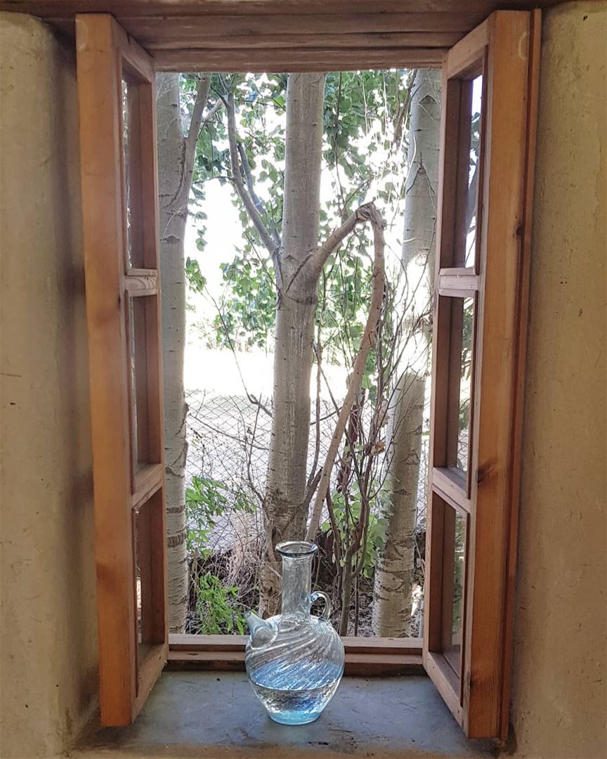 Lovely morning. morning window old house jug water lebanon zahle wood... (Zahlé, Lebanon)