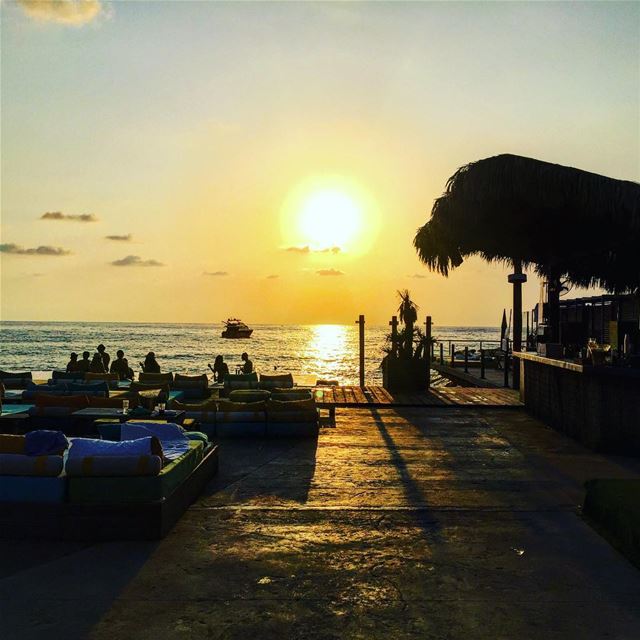 Magical sunset 🌅📍Iris Beach Damour -... (Iris Beach Club)