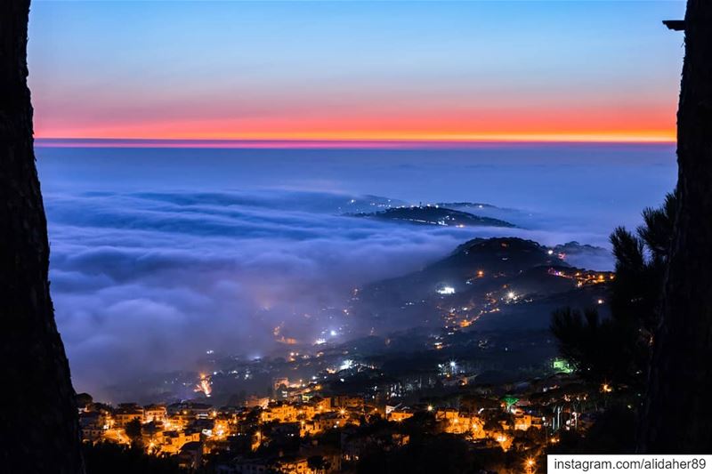 Magical sunset......... landscapephotography naturephotography... (Mount Lebanon Governorate)