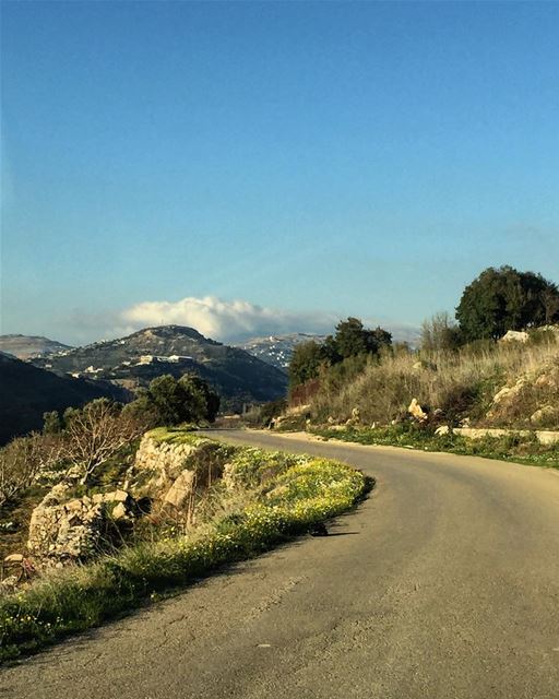 May your trails be crooked & winding, leading to the most amazing view 🚙☁️ (Chouf)