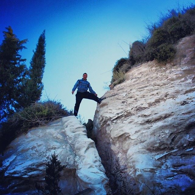  me  mountain  climb  onthetop  white  rock  trees  nature  southlebanon ...