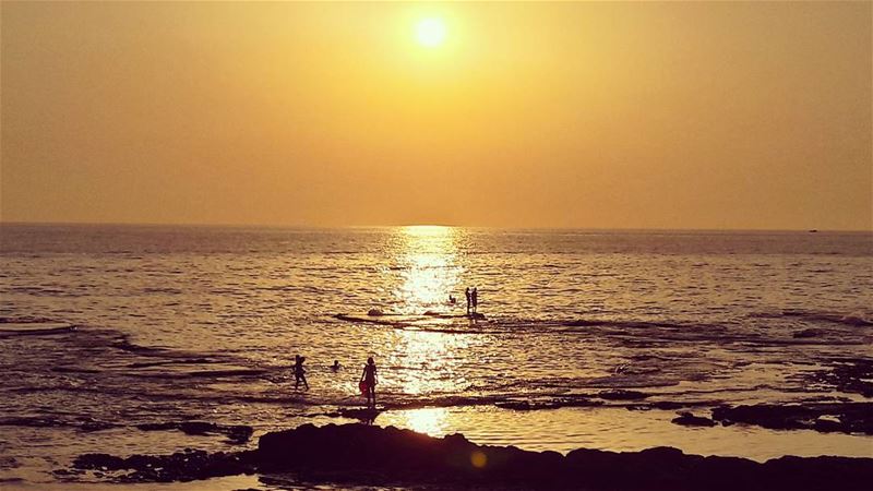 💛  Mediterranean  Sea  Sunset  People  Sky   Lebanon  Lebanese  landscape... (Tripoli, Lebanon)