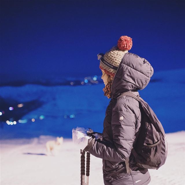 Midnight ⛷ touring💫 (Mzaar Kfardebian)