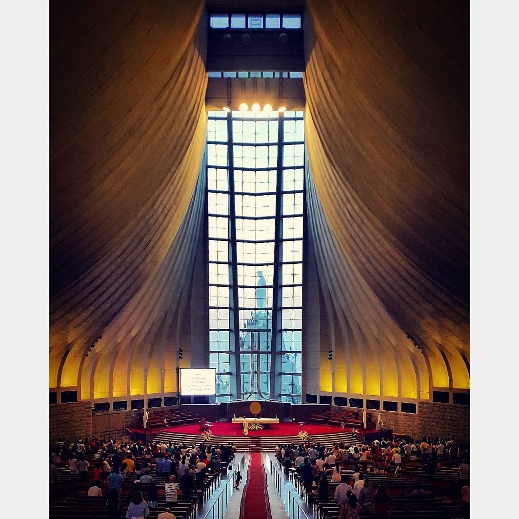  morning goodmorning from harissa peace love faith hope ceremony... (Harîssa, Mont-Liban, Lebanon)