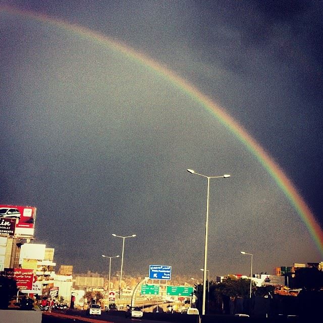  morning rainbow hazmieh beirut Lebanon...