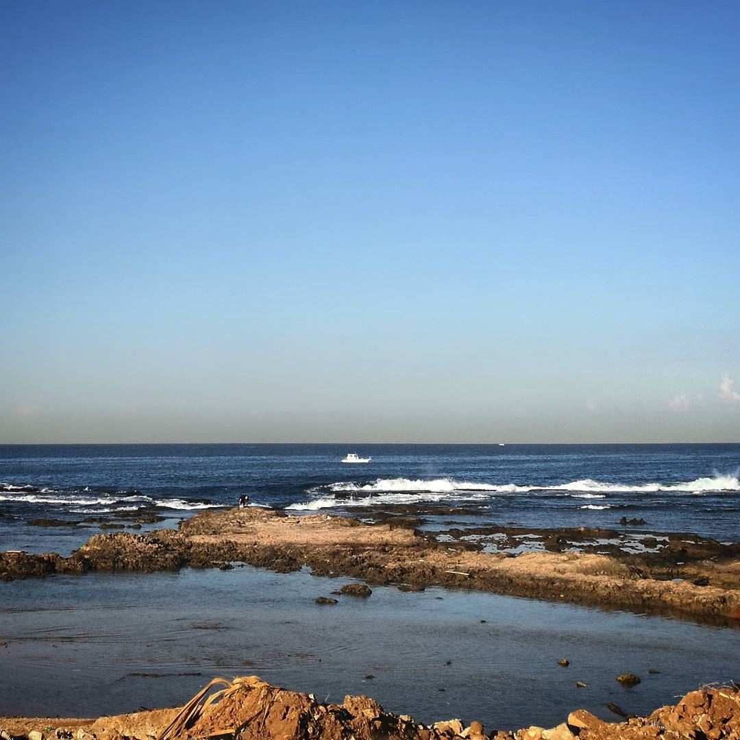 Morning sea -  ichalhoub in  Tripoli north  Lebanon shooting with a mobile...
