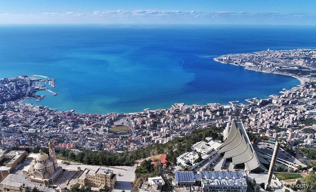 Morning view from my @djiglobal Phantom 4 ProGood morning igers 😎... (Harîssa, Mont-Liban, Lebanon)