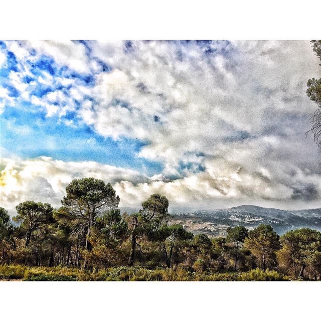 Mother nature💙💚🌳  nature  trees  instapic  caplifephotography ... (Baskinta, Lebanon)