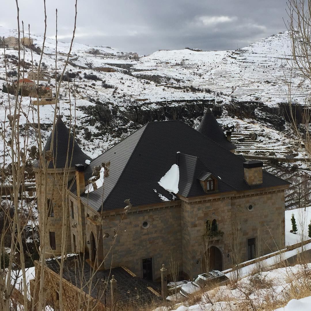  mountains  snow  nature  naturephotography  naturelovers ... (Faraya, Mont-Liban, Lebanon)