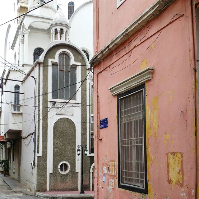 Narrow street to church ⛪ (Mar mikheal)