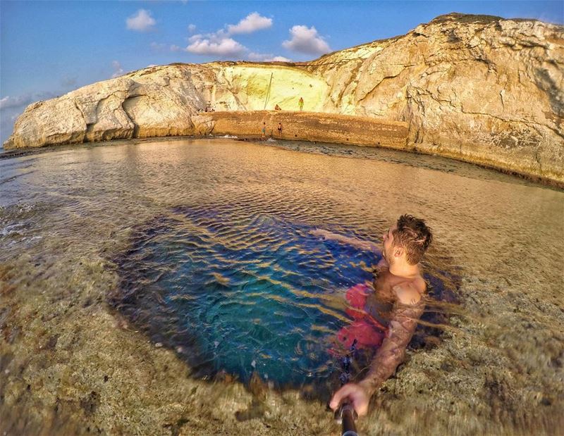 Natural bungalow🏖🌅.... beach oceon nature naturephotography... (Naqoura)