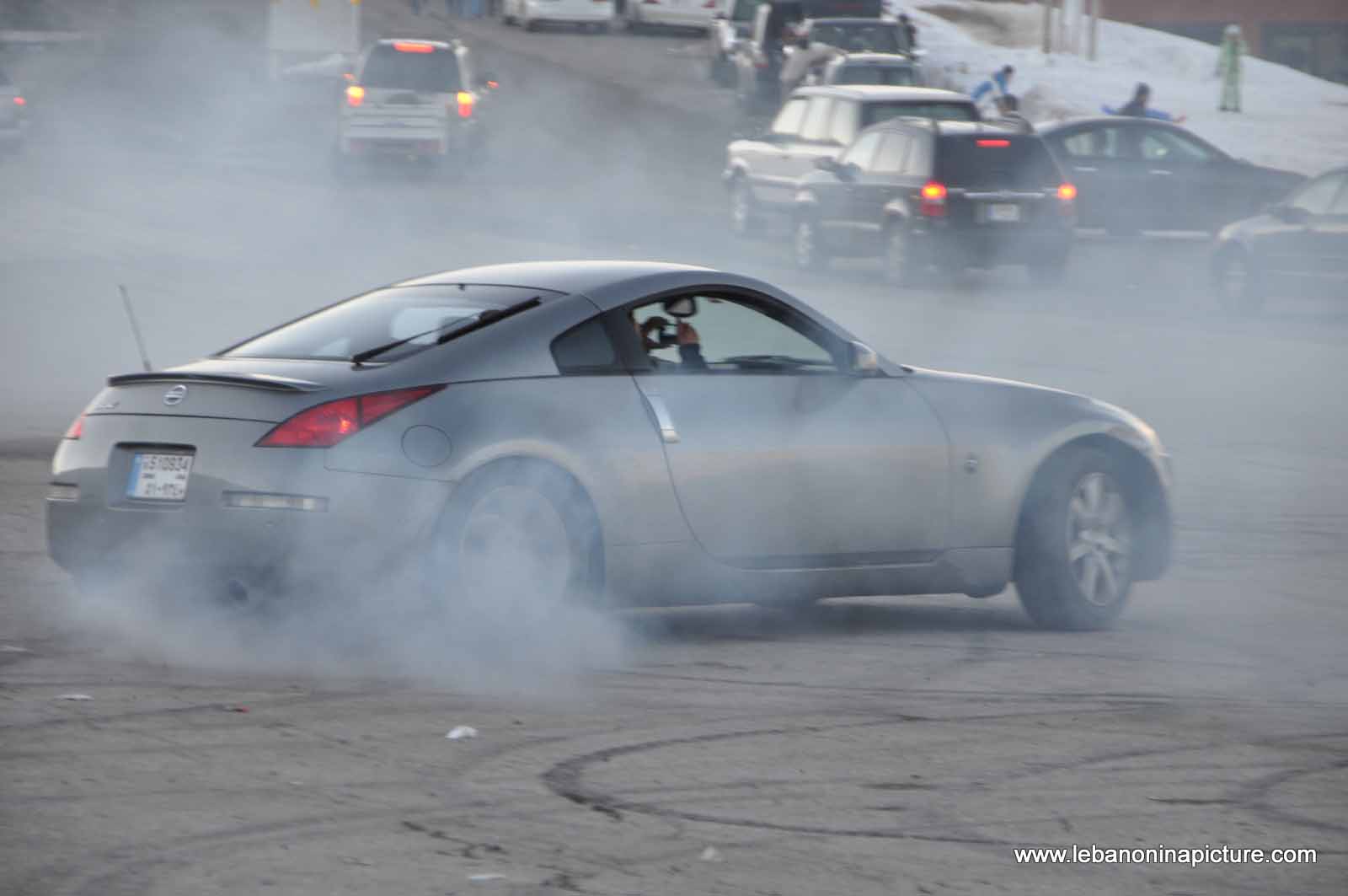 Nissan Drifting in Piste Warde Kfardebian Faraya (Winter 2012)